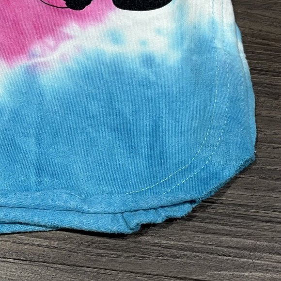 Disney Parks Rainbow Tie Dye Short Mickey Shorts Women Large - Picture 3 of 16